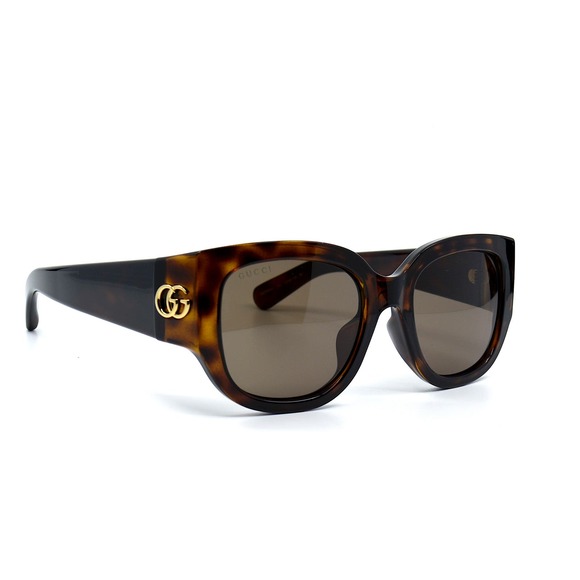 GUCCI GG1599SA 002 HAVANA BROWN WOMEN'S AUTHENTIC SUNGLASSES - Picture 3 of 10